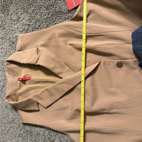 SPANX Elegant Tan Sleeveless Blazer Dress - Picture 7 of 9